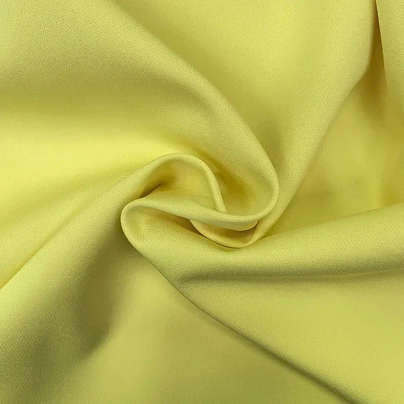 Gymystars Long Dresses with Sleeves Yellow Summer Dress Woman 2026 Fashion A - Line V - Neck Casual Pleated Party Mini Dress Female - Nitamoje