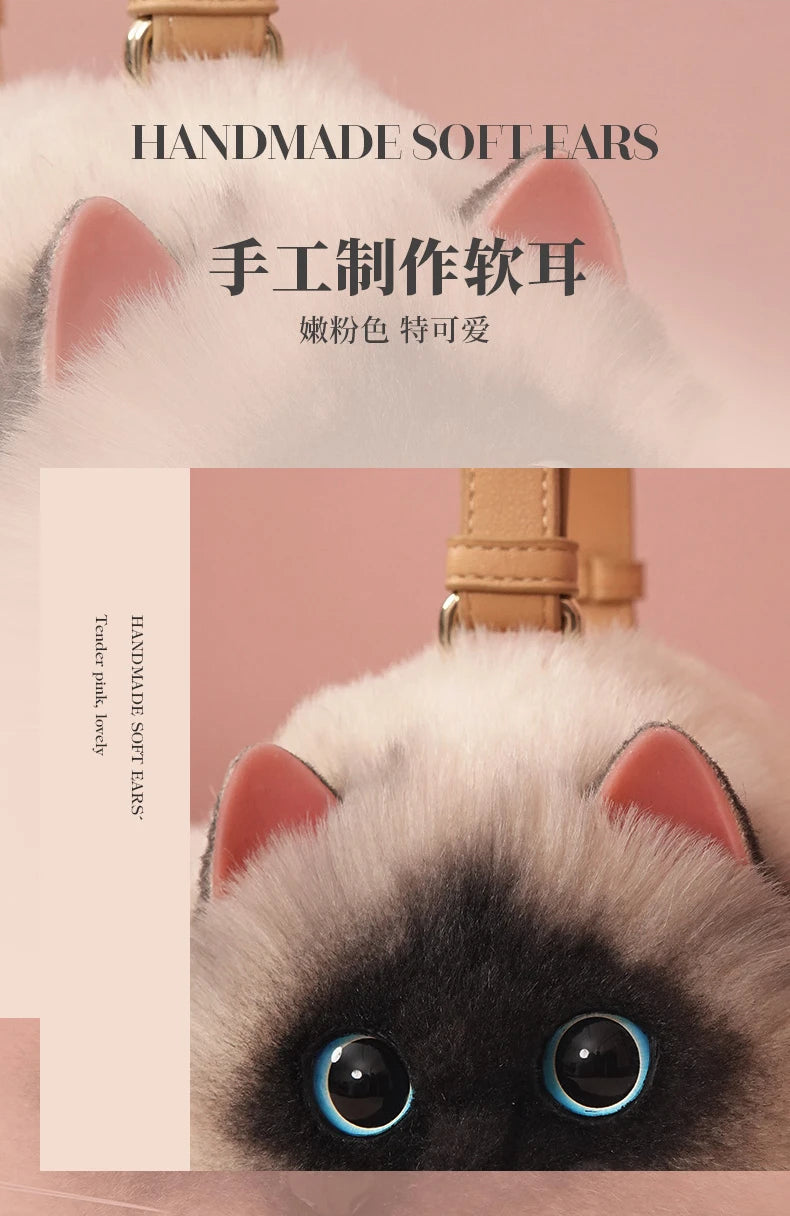 Siamese Cat Underarm Shoulder Bag