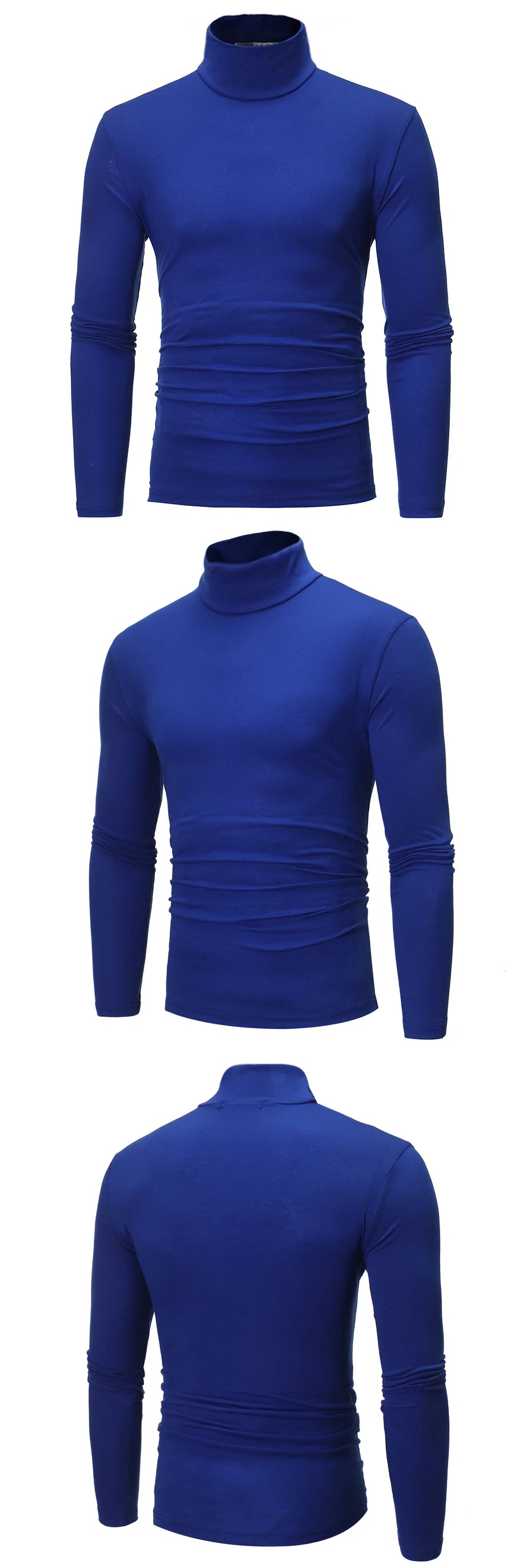 Thermal Underwear Tops Men Winter Clothes Thermal Shirt Autumn Men's Winter Tights High Neck Thin flattering Fit Long Sve T-shirt