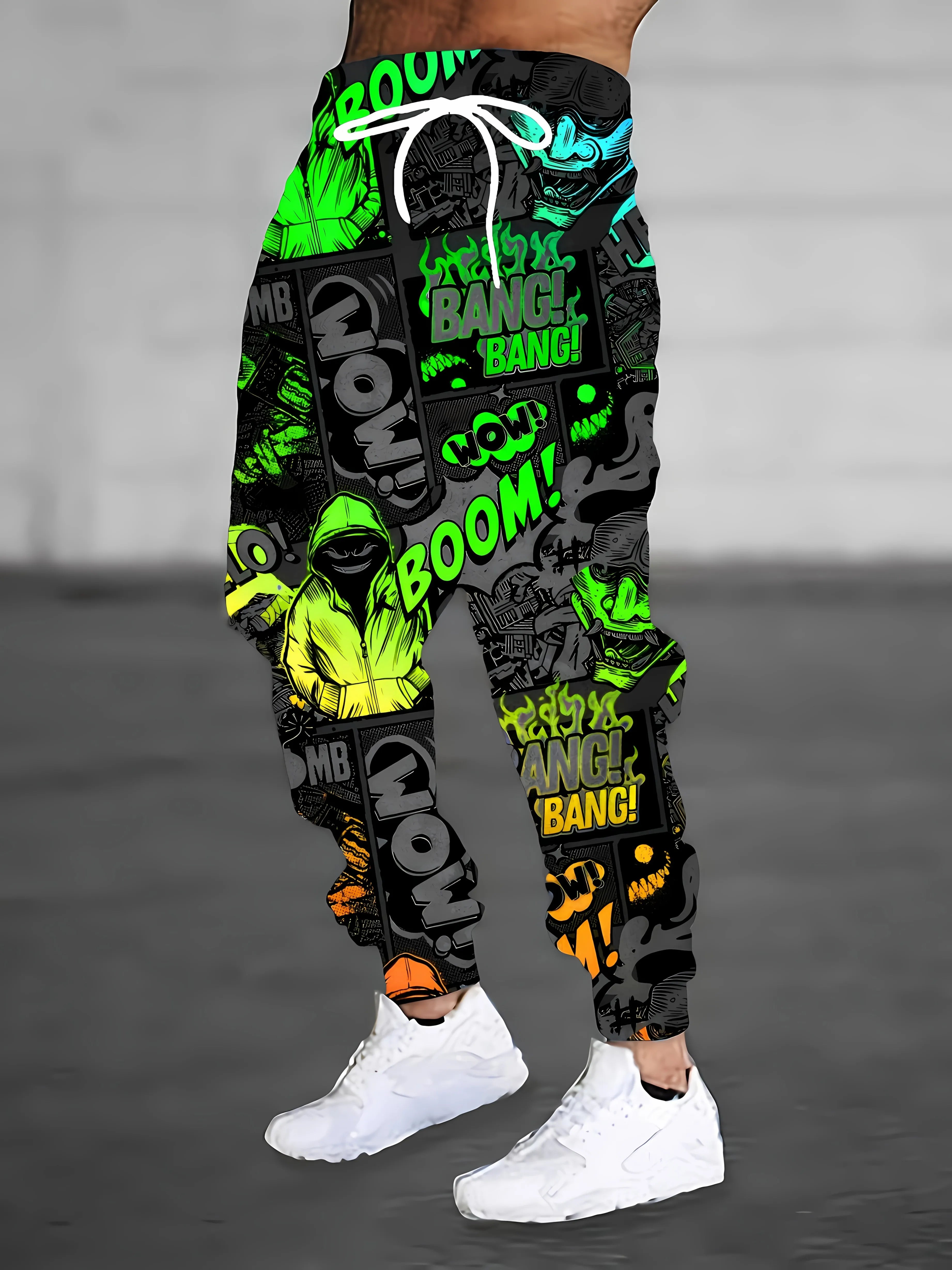 Men's 3D Gradient Print Jogger Pants