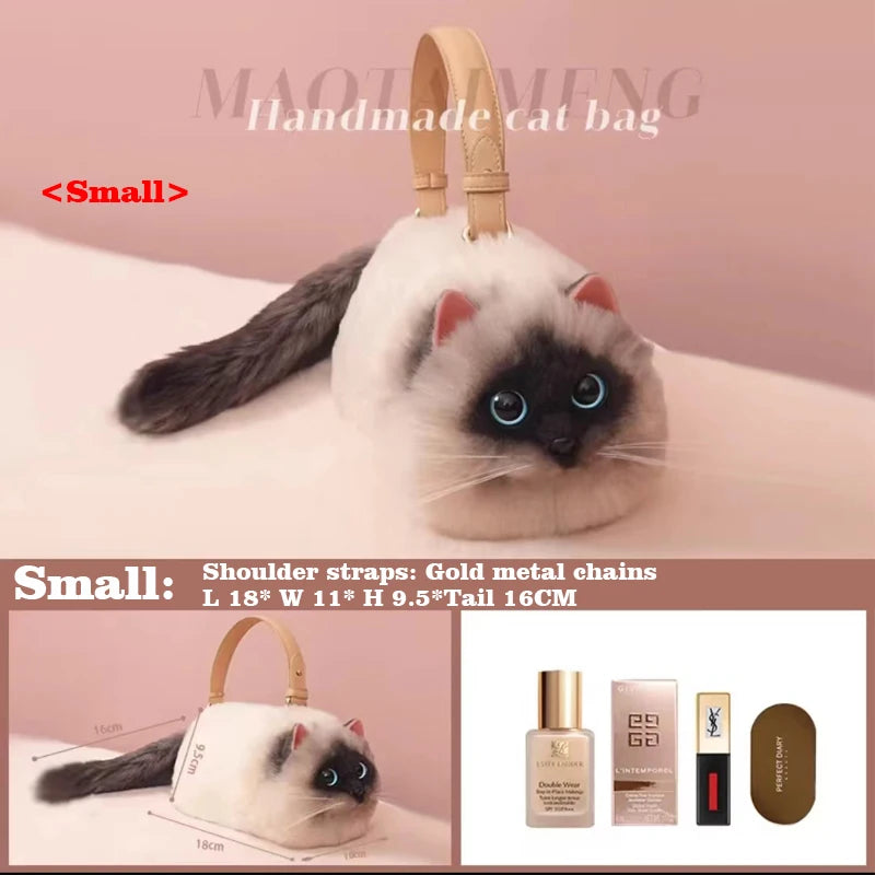 Siamese Cat Underarm Shoulder Bag