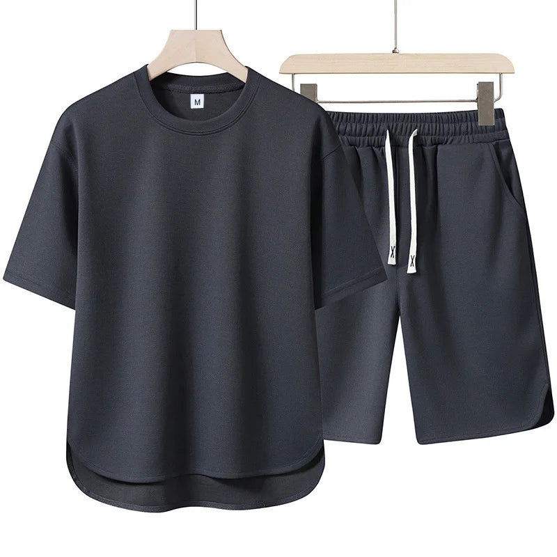 Men's Solid Color Summer Tracksuit