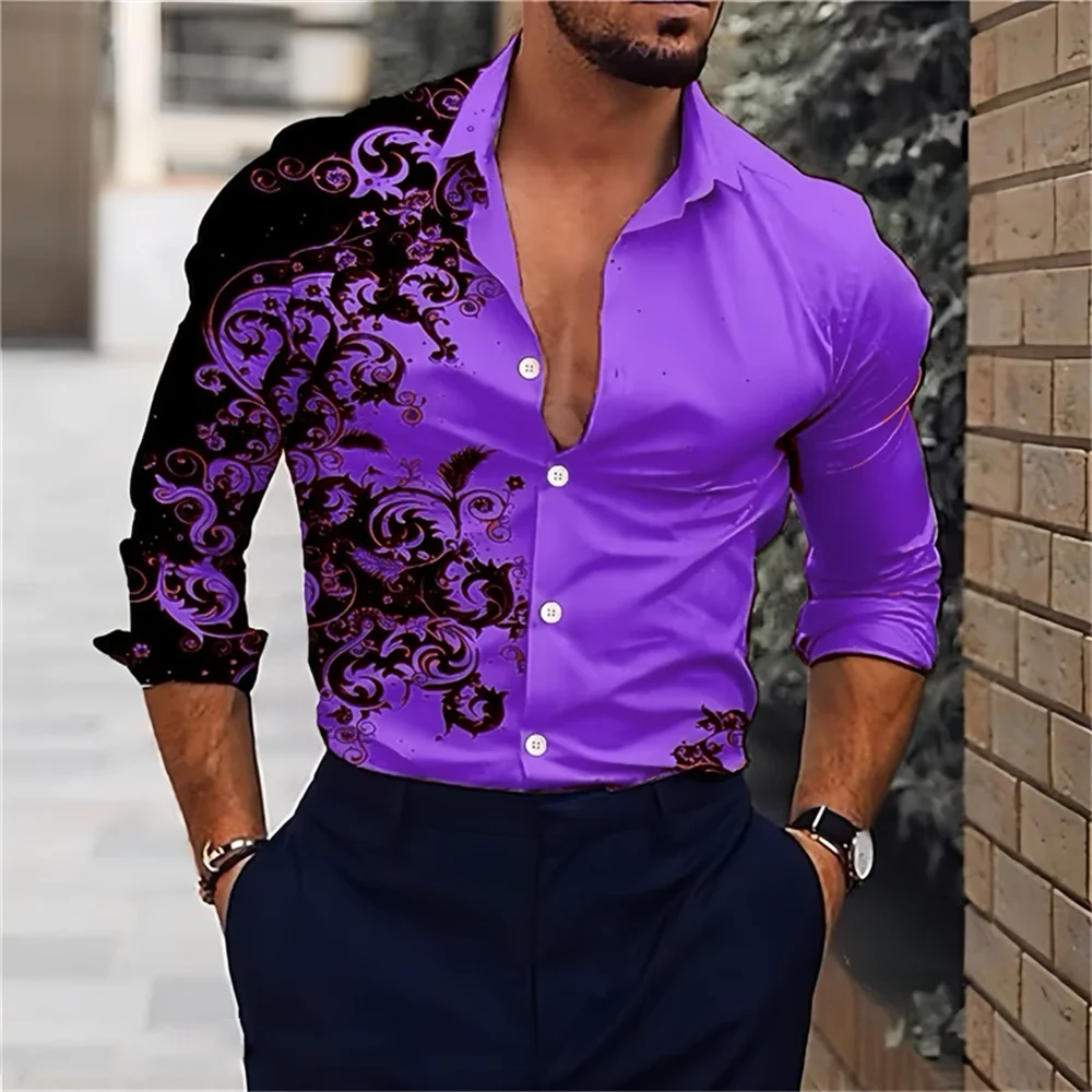 Men's Classic Hawaiian Long-Sve Shirt