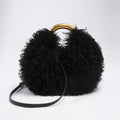 Winter Faux Wool Plush Furry Shoulder Bag