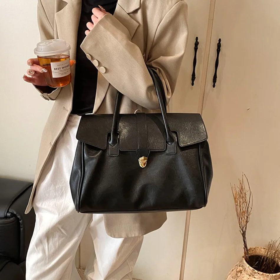 Luxury Large Capacity Boston Shoulder Bag