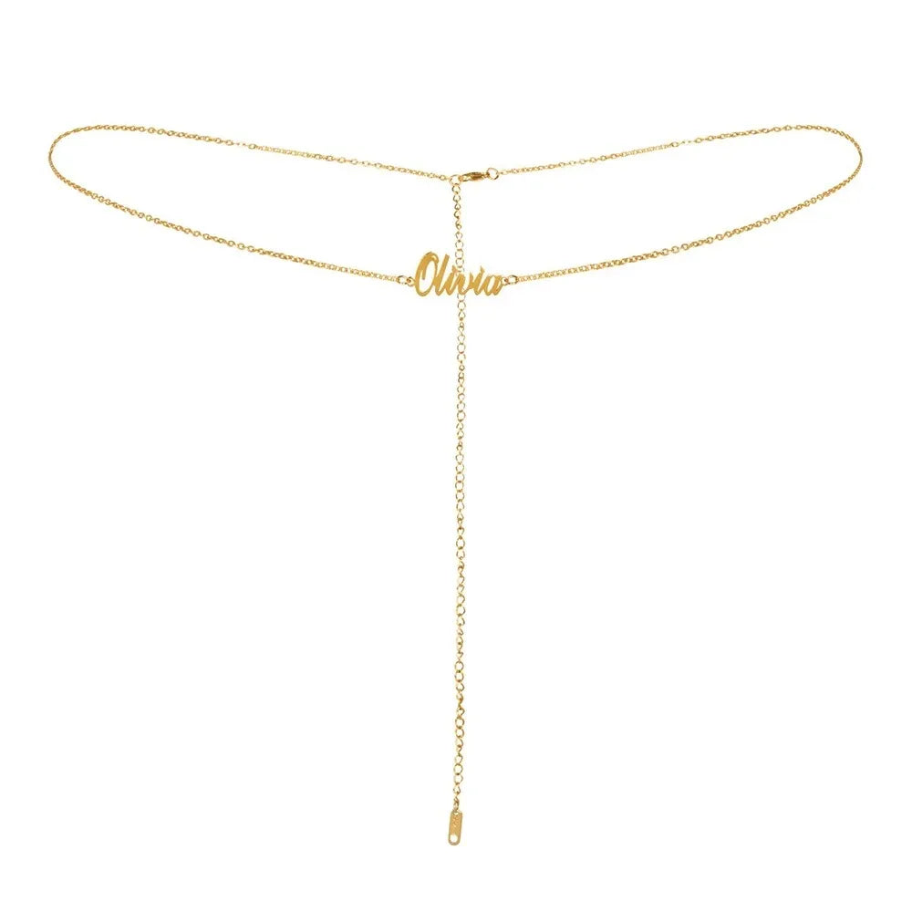 Personalized Name Body Chain