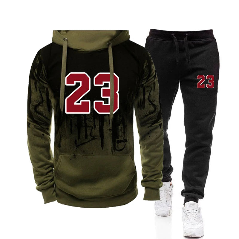 Men's Casual Hoodie & Sweatpants Jogging Set