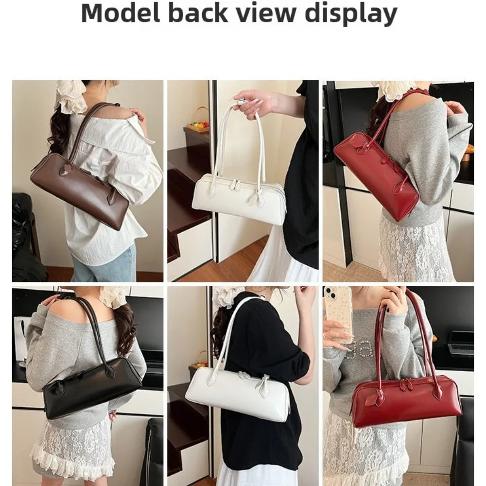 Long-Handle Baguette Retro Shoulder Tote