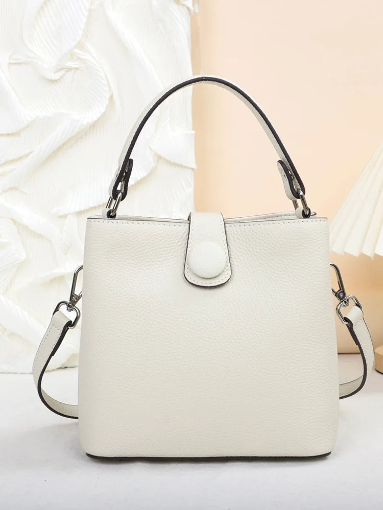First Layer Cowhide Leather Crossbody Bag