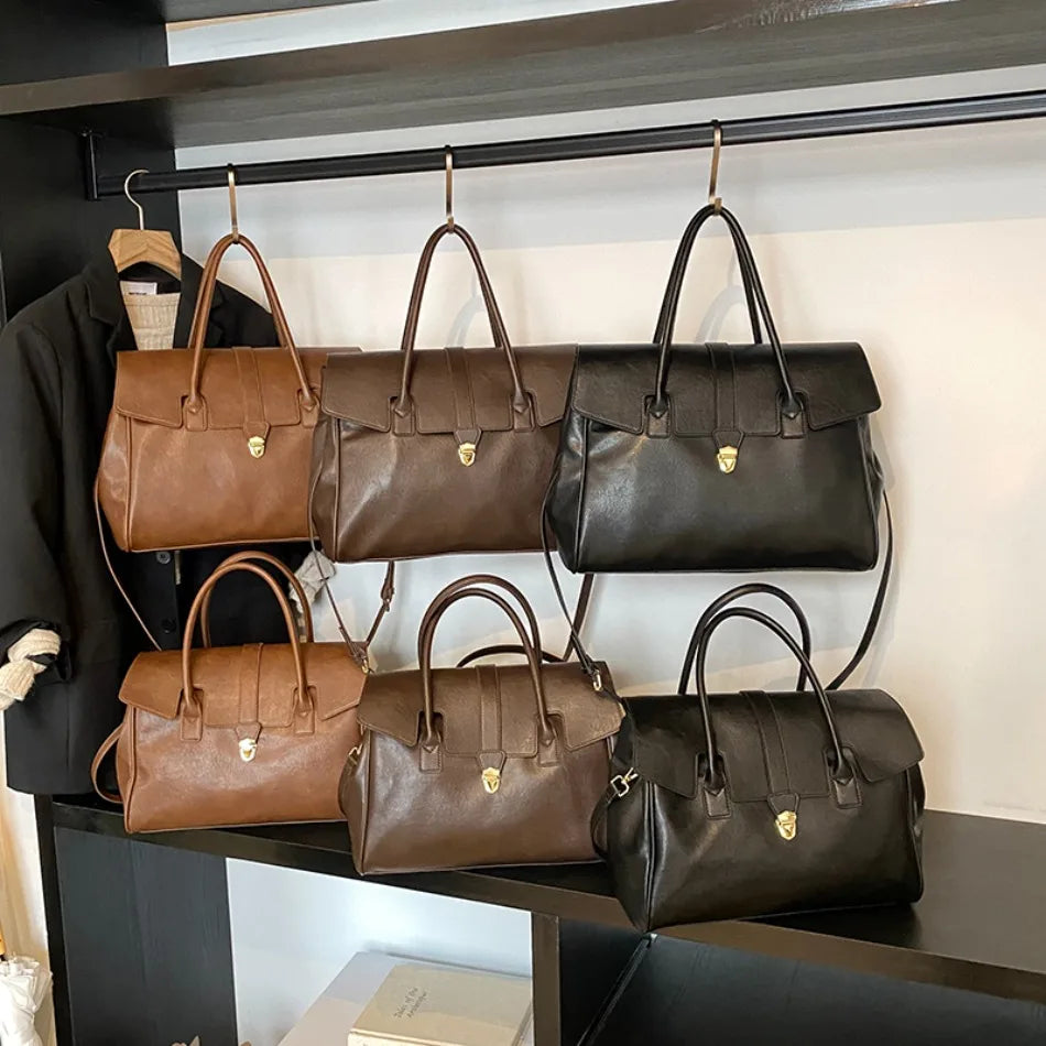 Luxury Large Capacity Boston Shoulder Bag
