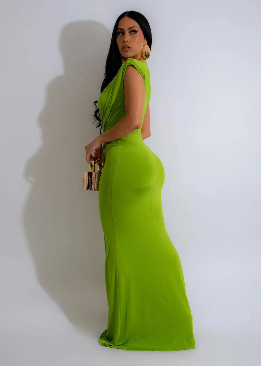 Dress Women Long Dresses Deep V Neck Sleeveless Solid flattering Fit Tight Waist elegant Elegant Splice Hip Wrap Temperament Vestidos