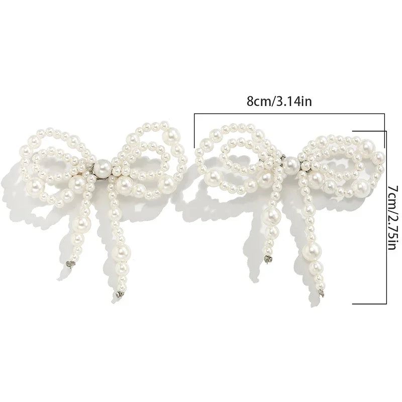 Imitation Pearl Bow Pin Pants Ankle Chain for Women | Jeans Jewelry Trouser Leg Clothing Accessory