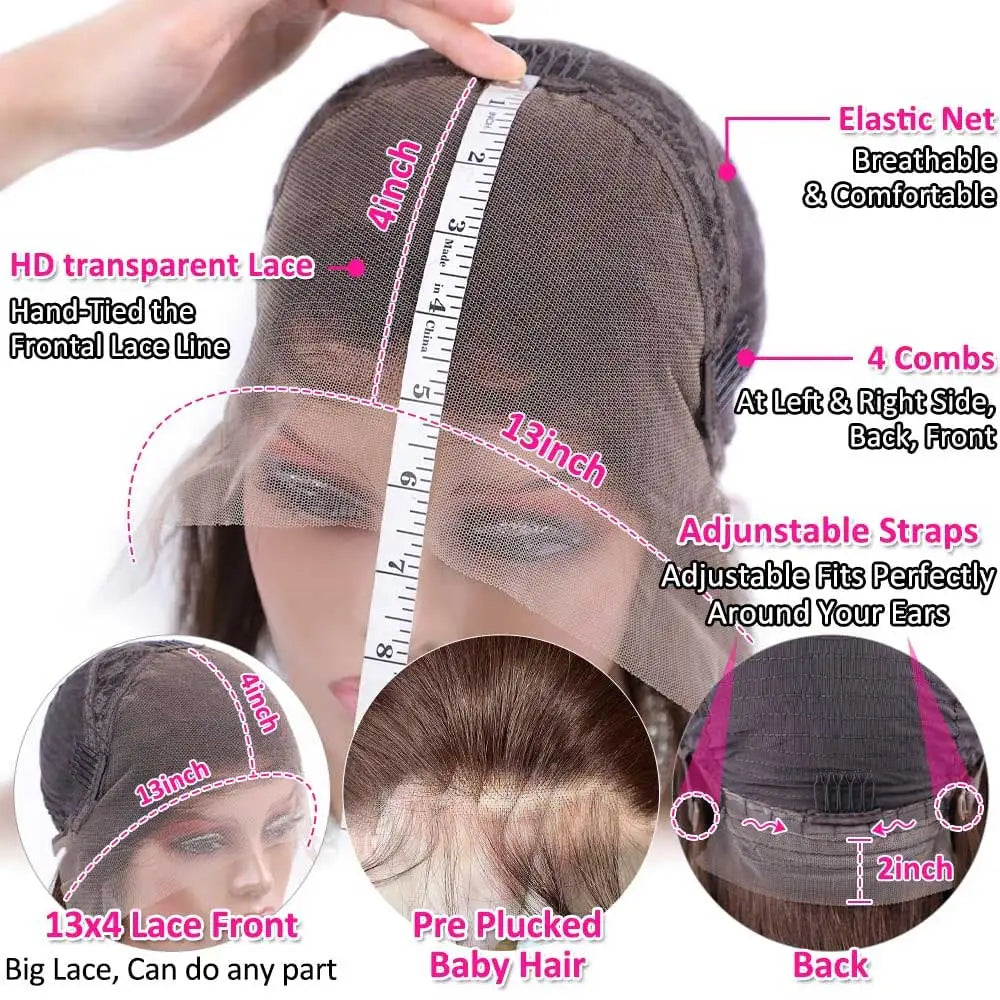 Chocolate Brown Body Wave HD Lace Front Wig