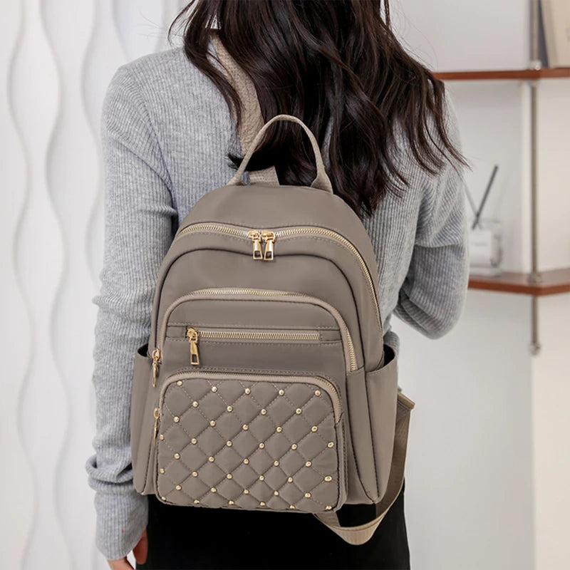Fashion Bagpack Women High Quality Nylon Backpacks Female Big Travel Back Pack Large School Bags for Teenage Girls Shoulder Bag