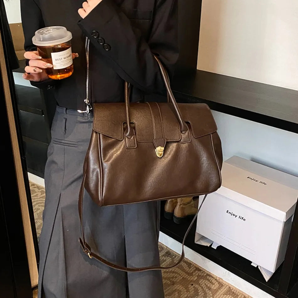 Luxury Large Capacity Boston Shoulder Bag