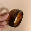Vintage Chunky Geometric Resin Bangle
