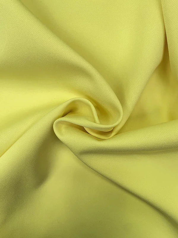 Gymystars Long Dresses with Sleeves Yellow Summer Dress Woman 2026 Fashion A-Line V-Neck Casual Pleated Party Mini Dress Female