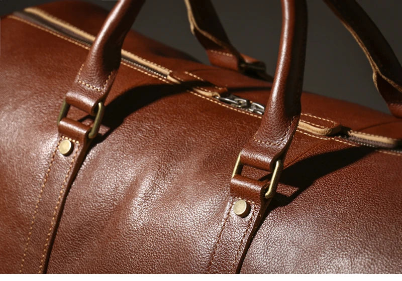 Genuine Leather Luxury Duffle Bag