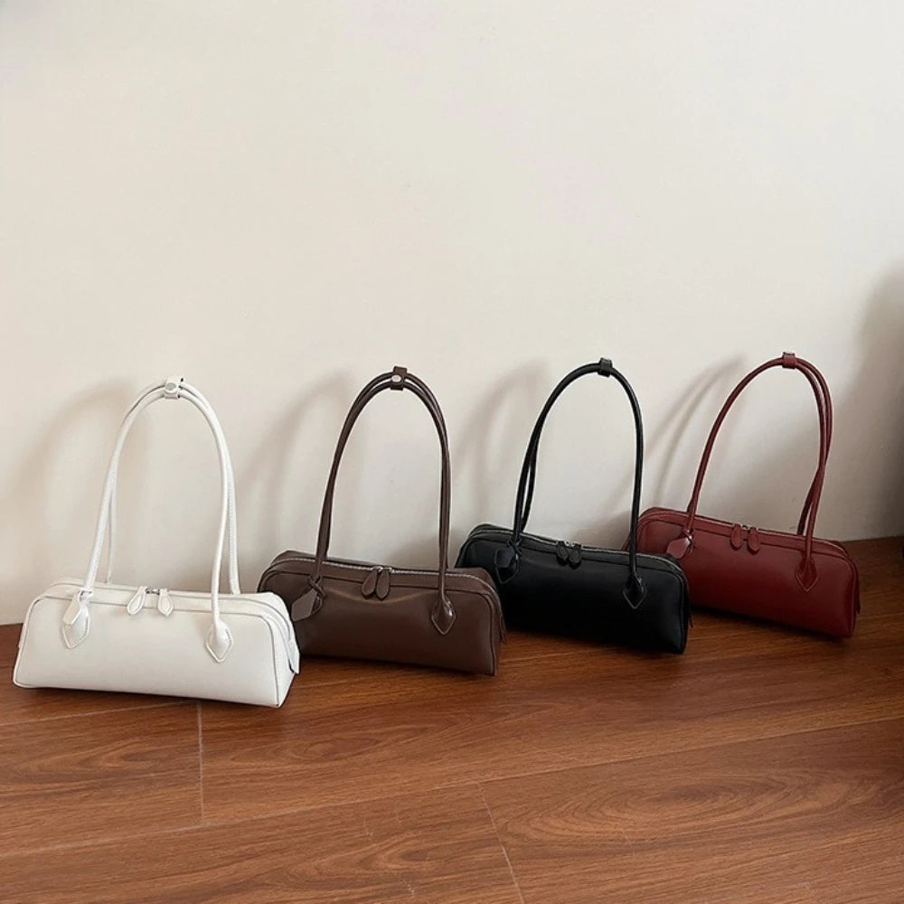 Long-Handle Baguette Retro Shoulder Tote