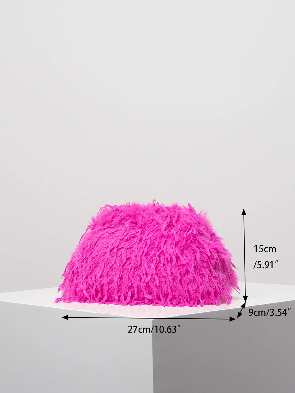 Dopamine Style Clip Bag, Y2K Fuzz Clutch Bag for Women, Prom Dresses for Women, Wedding Items, Party Bag, Large Capacity Women's Purse
