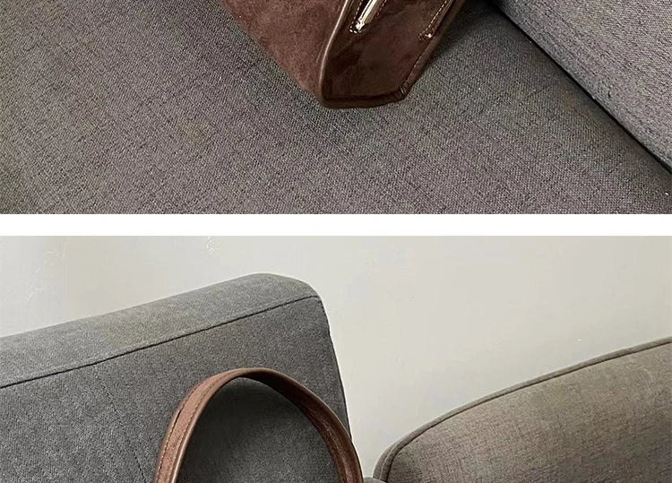 Suede Pillow Shoulder Crossbody Bag