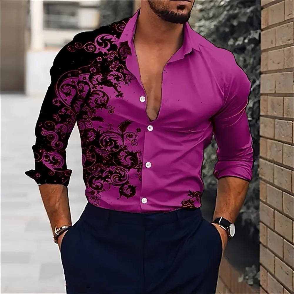 Men's Classic Hawaiian Long-Sve Shirt