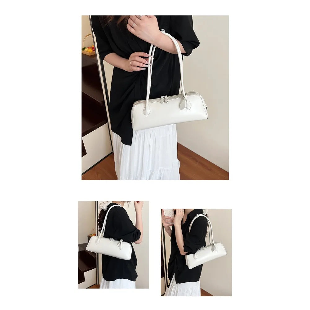 Long-Handle Baguette Retro Shoulder Tote