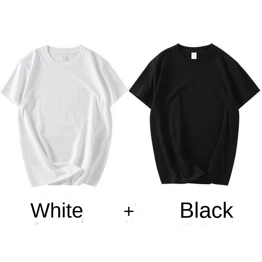2-Pack Cotton Couple T-Shirts | Unisex Short Sve Tees