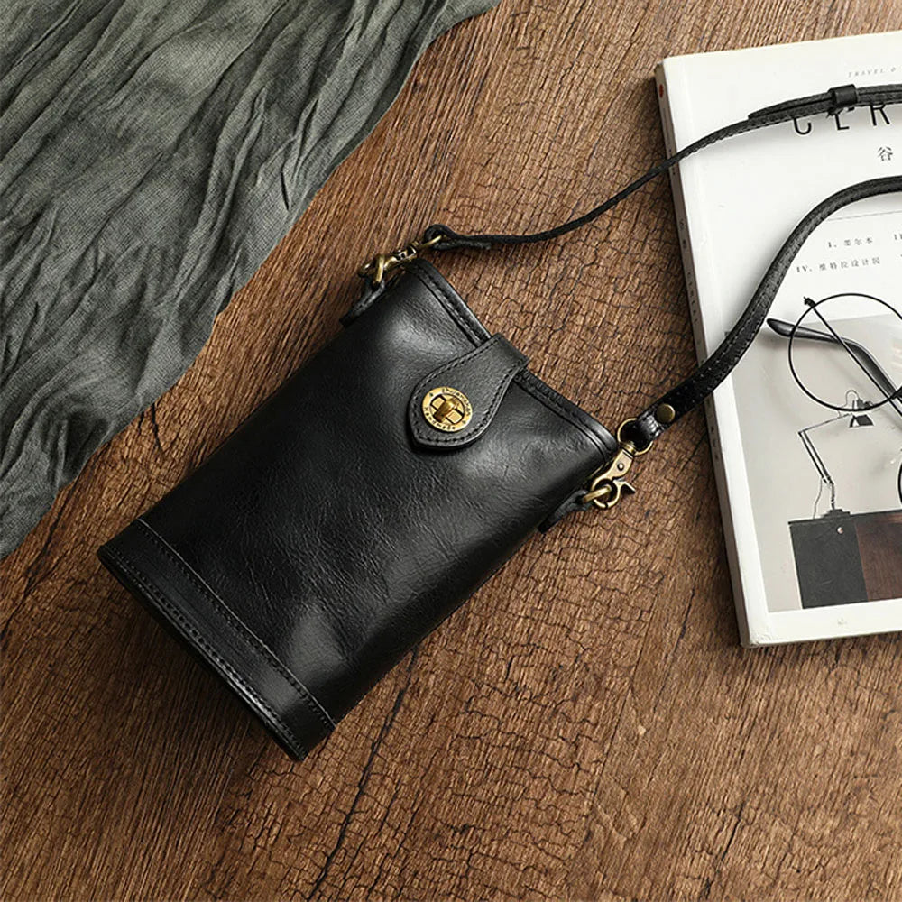 Quality Genuine Leather Crossbody Phone Purse