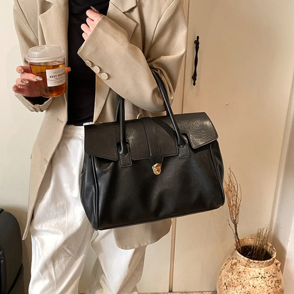 Luxury Large Capacity Boston Shoulder Bag