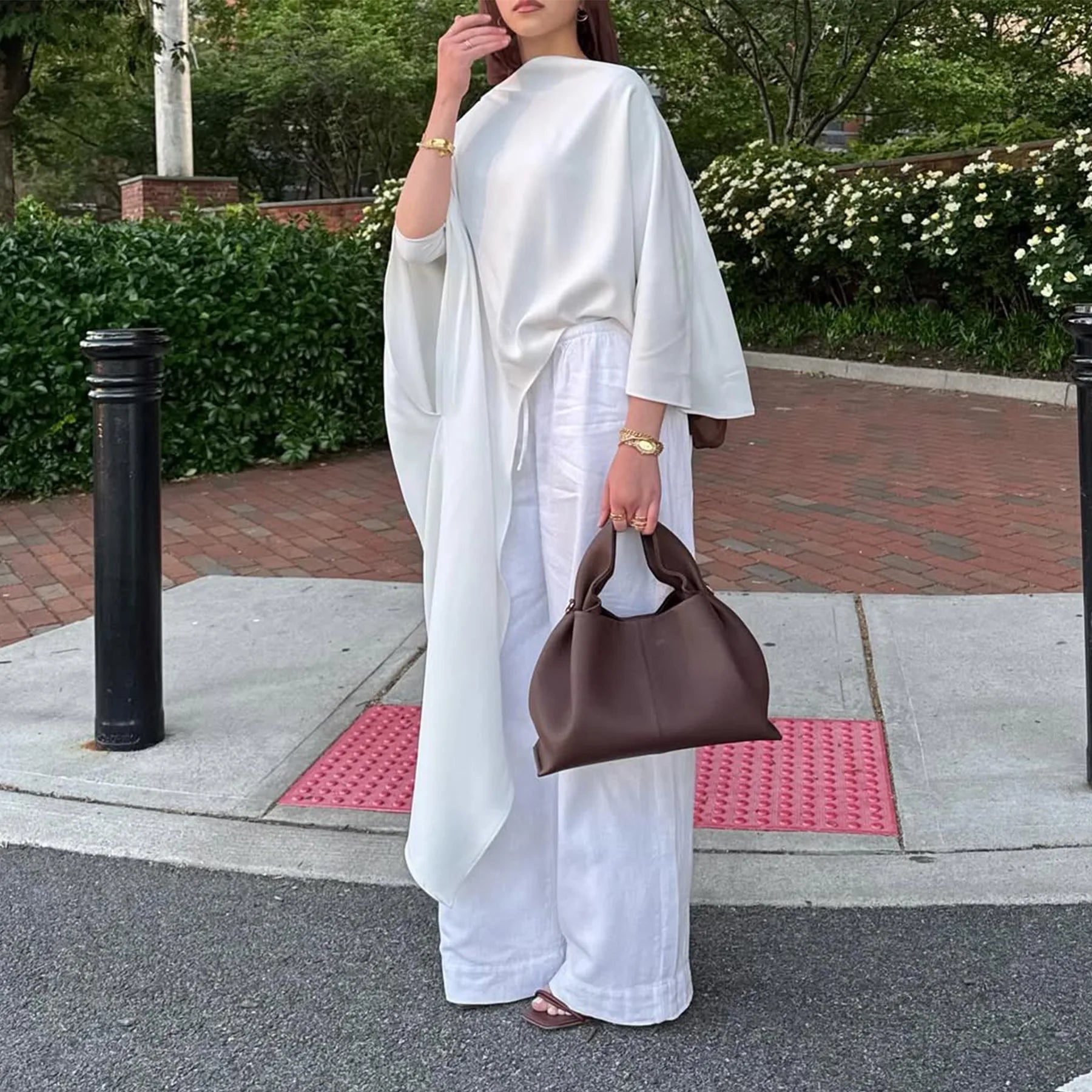 Elegant Irregular Muflattering Maxi Blouse
