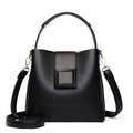Elegant Solid Color Bucket Bag with Adjustable Shoulder Strap Versatile Crossbody Handbag for Women, Lightweight with Zipper.