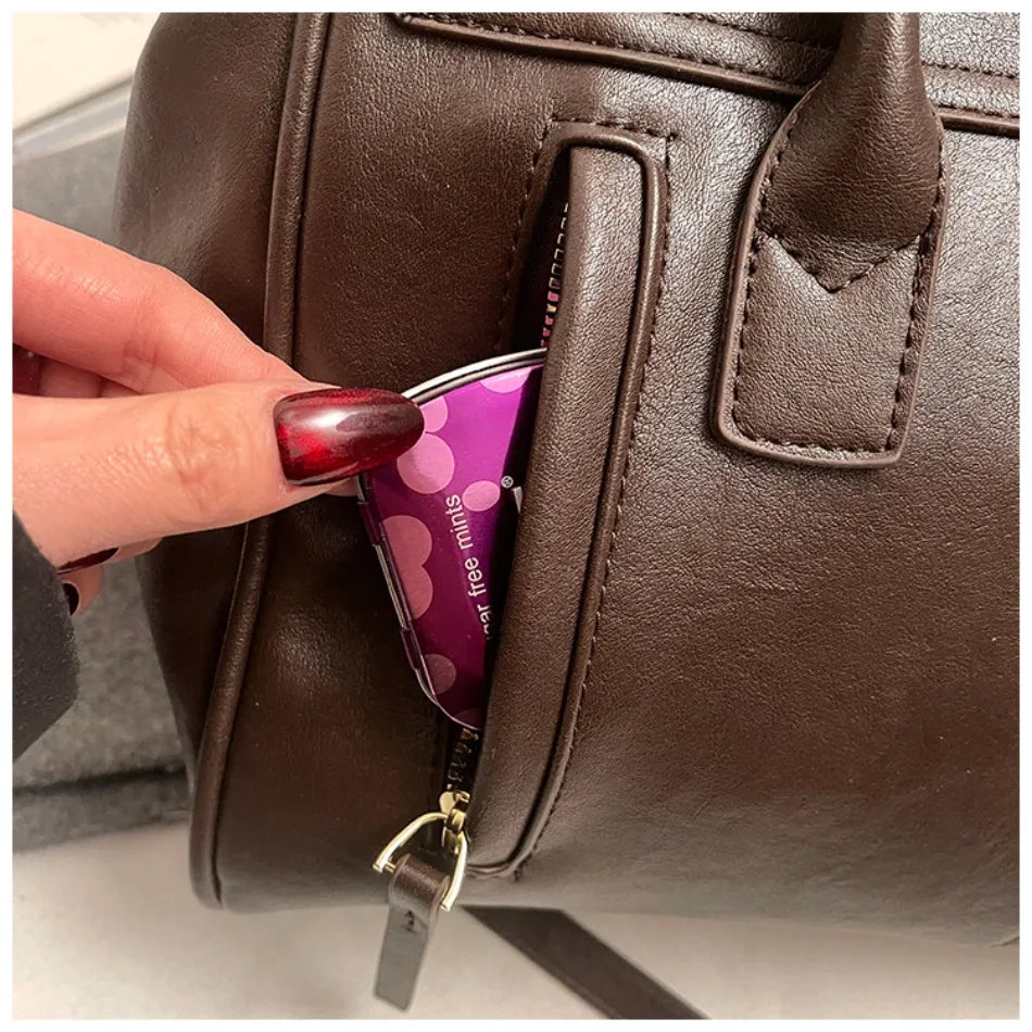 Luxury Large Capacity Boston Shoulder Bag