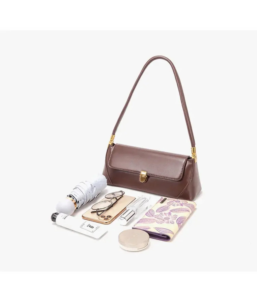 PU Baguette Underarm Shoulder Bag