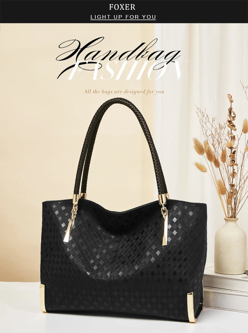 Genuine Leather Elegant Luxury Tote Bag