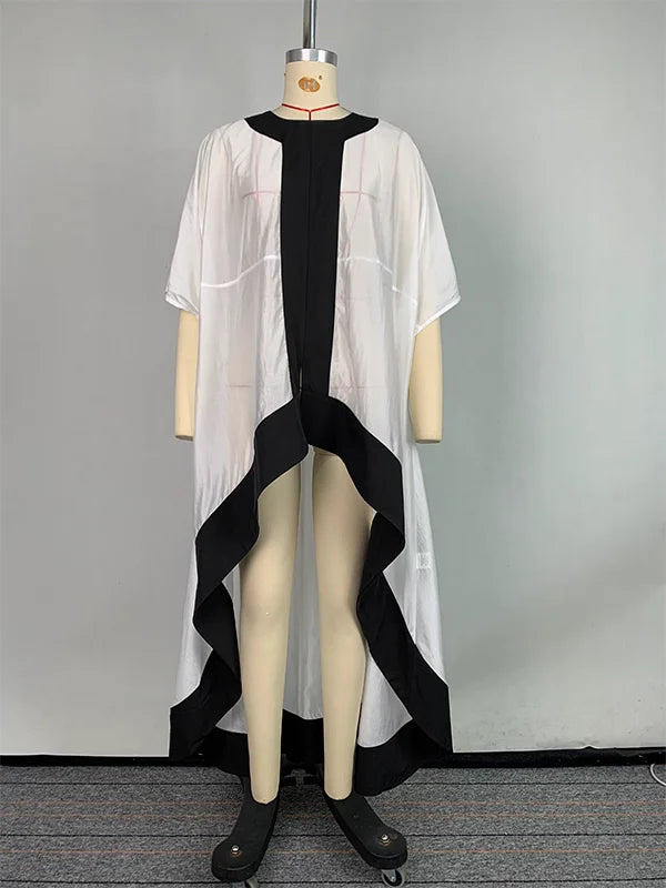 Batwing Sve See-Through Blouse