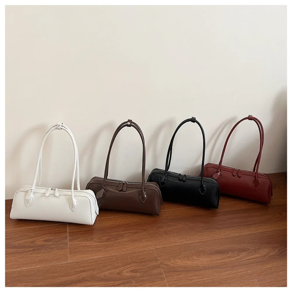 Long-Handle Baguette Retro Shoulder Tote