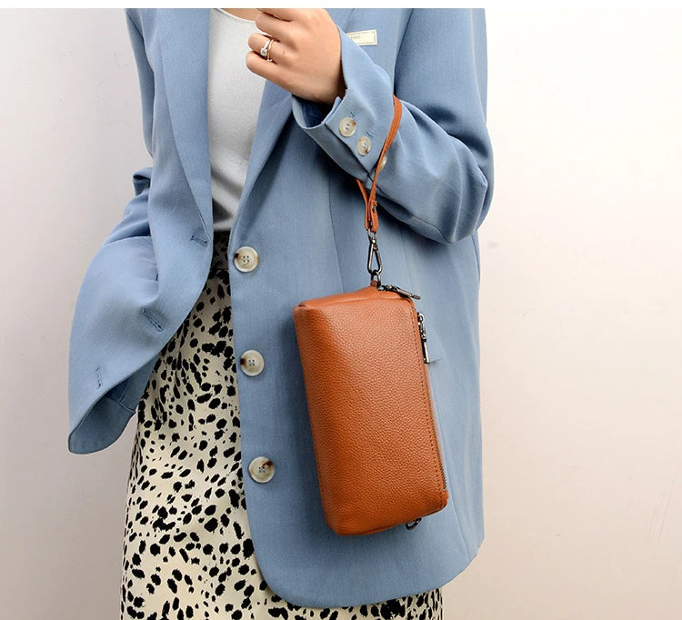 Genuine Cowhide Leather Shoulder Bag