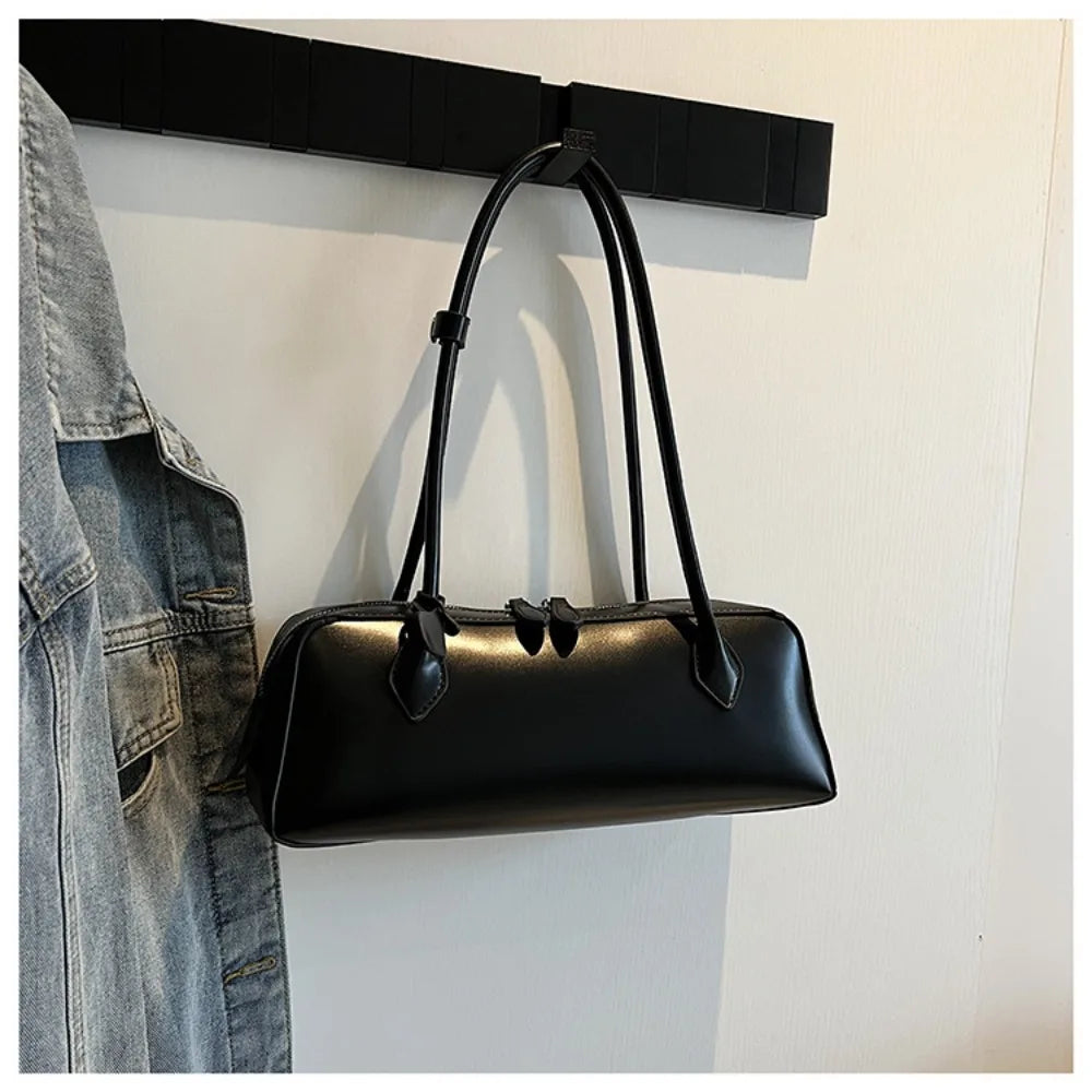 Long-Handle Baguette Retro Shoulder Tote