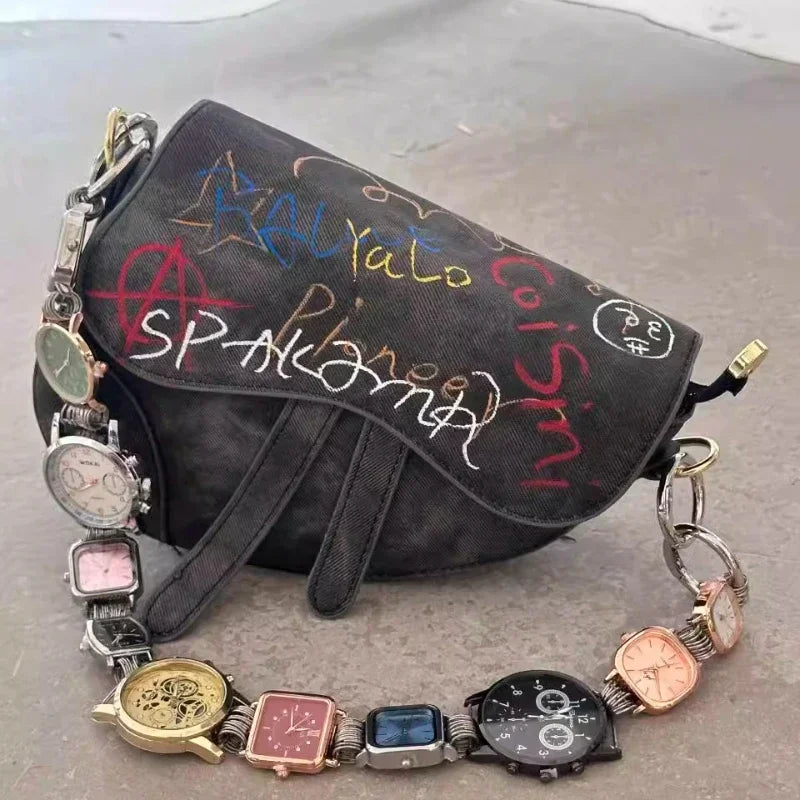 Designer Luxury Saddle Bag