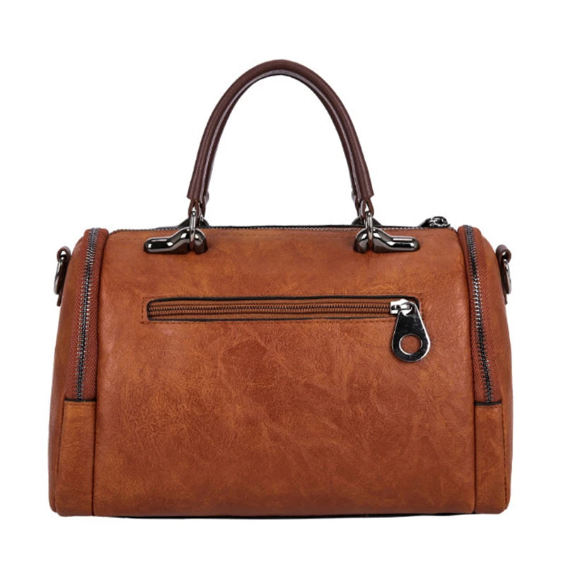 Tassel Decor Large Capacity Boston Crossbody