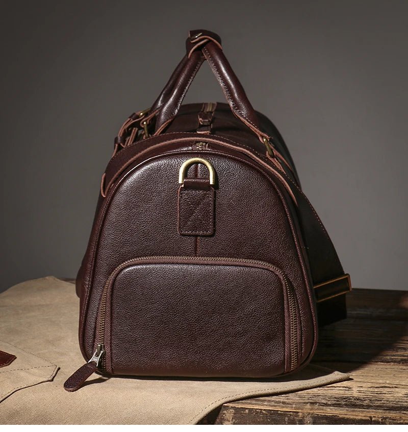 Genuine Leather Luxury Duffle Bag - Nitamoje