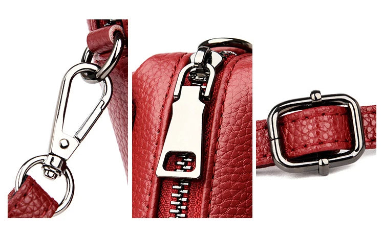 Genuine Cowhide Leather Shoulder Bag