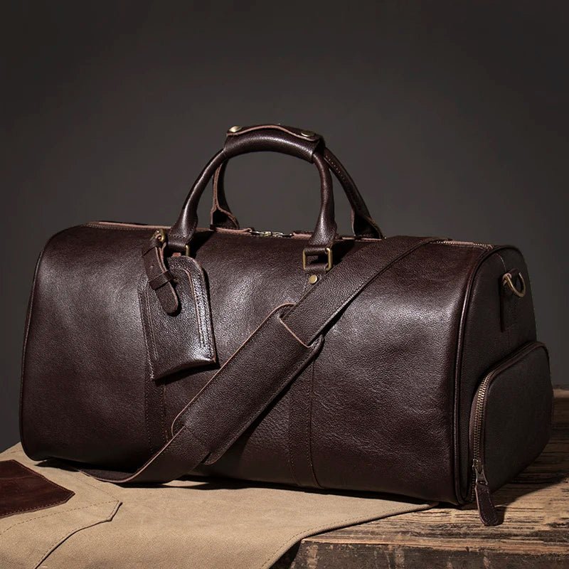Genuine Leather Luxury Duffle Bag - Nitamoje