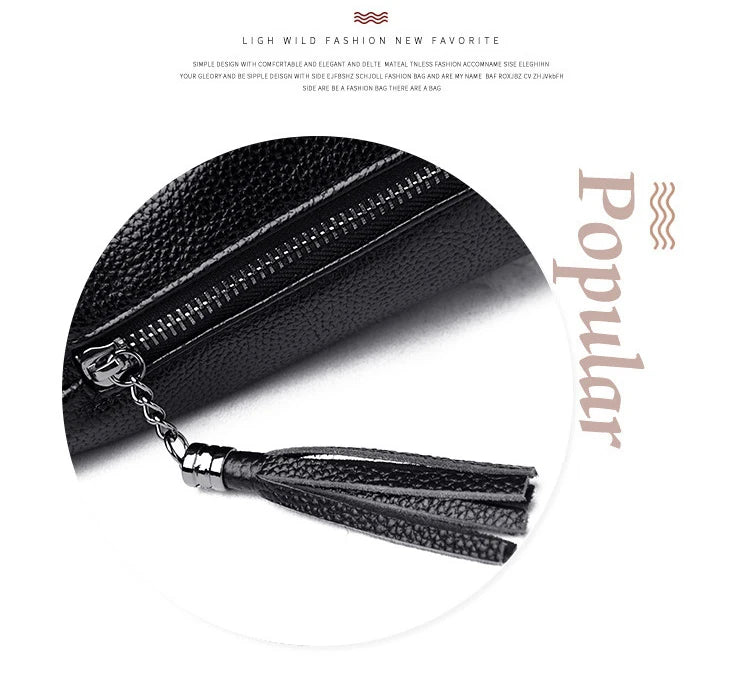 Solid Color High Quality Leather Tote Bag