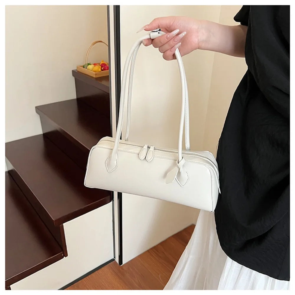 Long-Handle Baguette Retro Shoulder Tote
