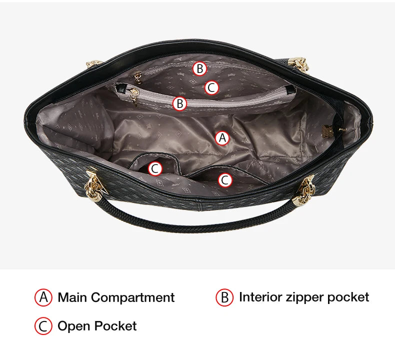 Genuine Leather Elegant Luxury Tote Bag
