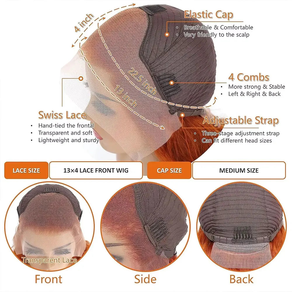 Chocolate Brown Body Wave HD Lace Front Wig