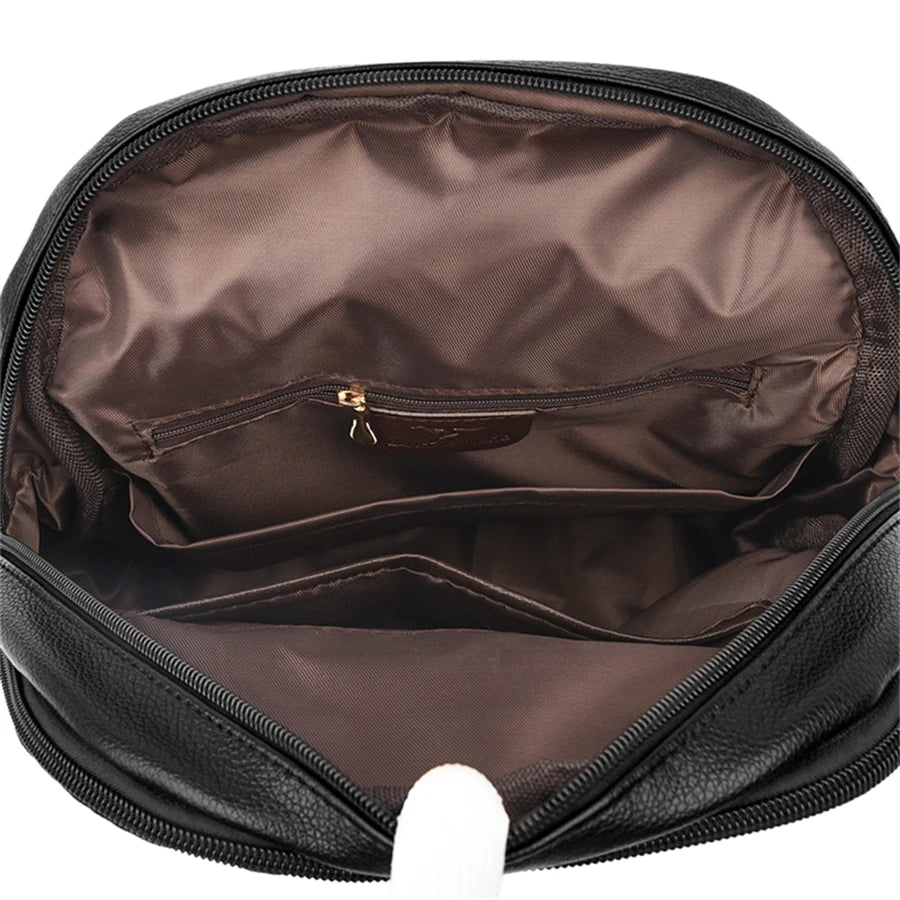 Vintage Leather Backpack for Women