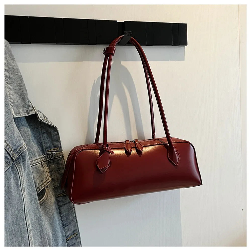 Long-Handle Baguette Retro Shoulder Tote